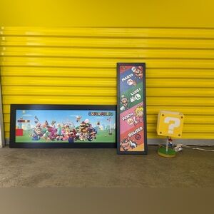 Super Mario Wall Art Set + Lamp